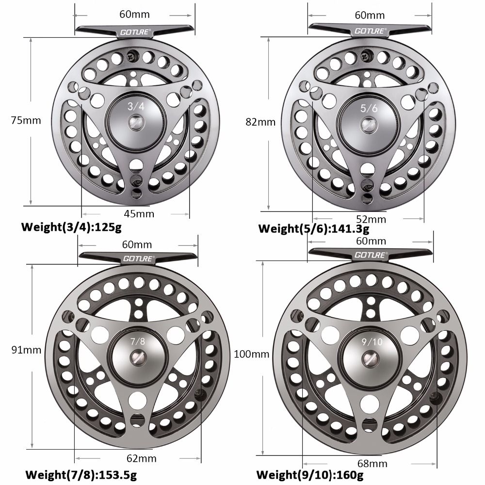 Goture Fly Fishing Reel 3/4 5/ - Ice Fishing Reel review and price