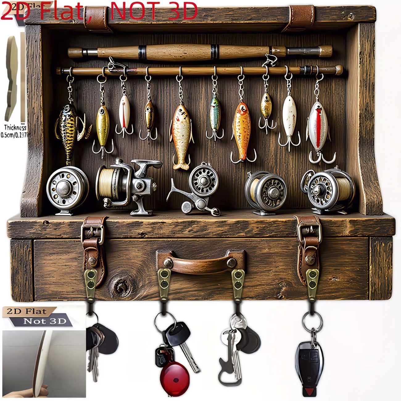 Vintage Fishing Lure Key Hange - Fly Reel review and price
