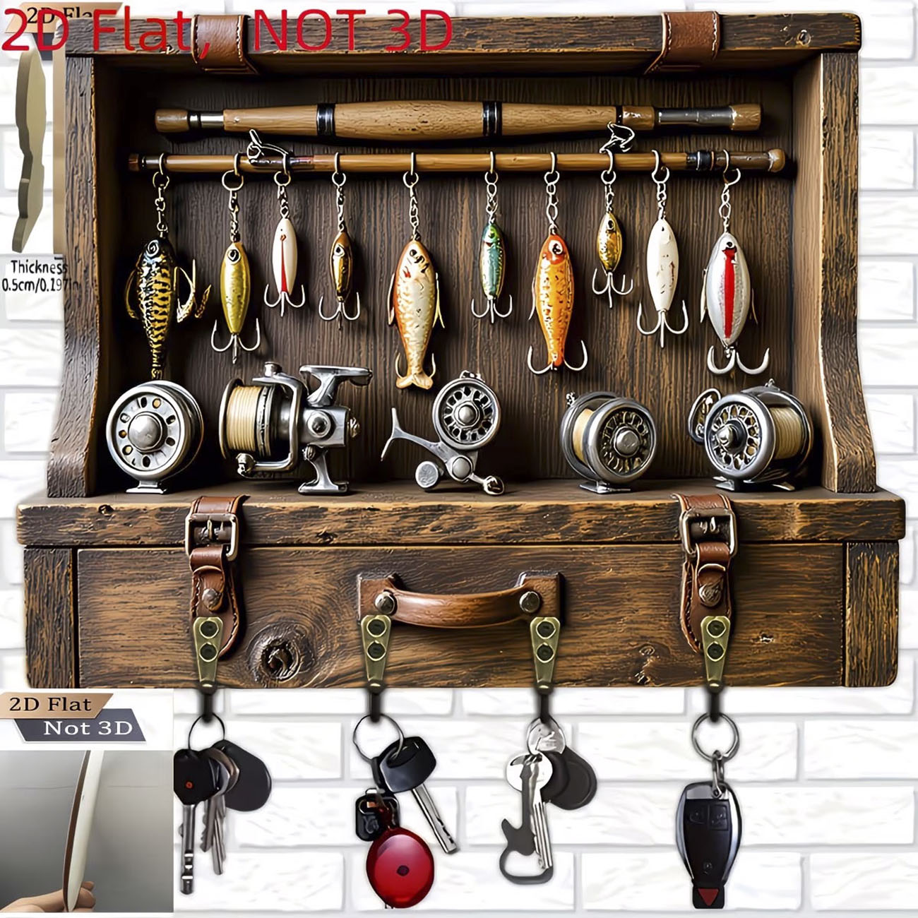 Vintage Fishing Lure Key Hange - Fly Reel review and price