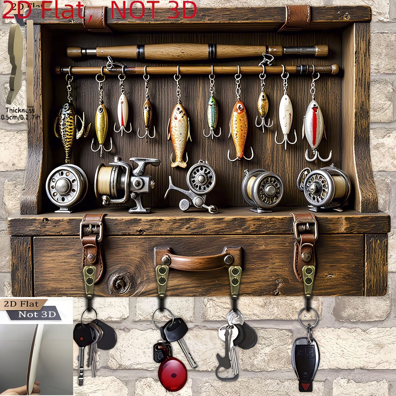 Vintage Fishing Lure Key Hange - Fly Reel review and price