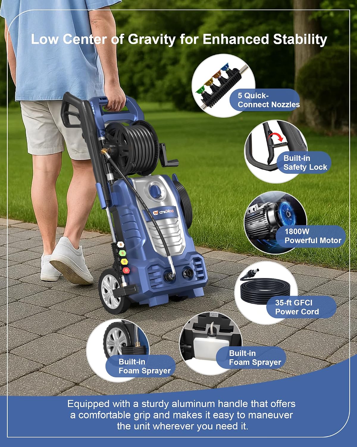 2070 PSI Electric Pressure Was - Electric Reel review and price