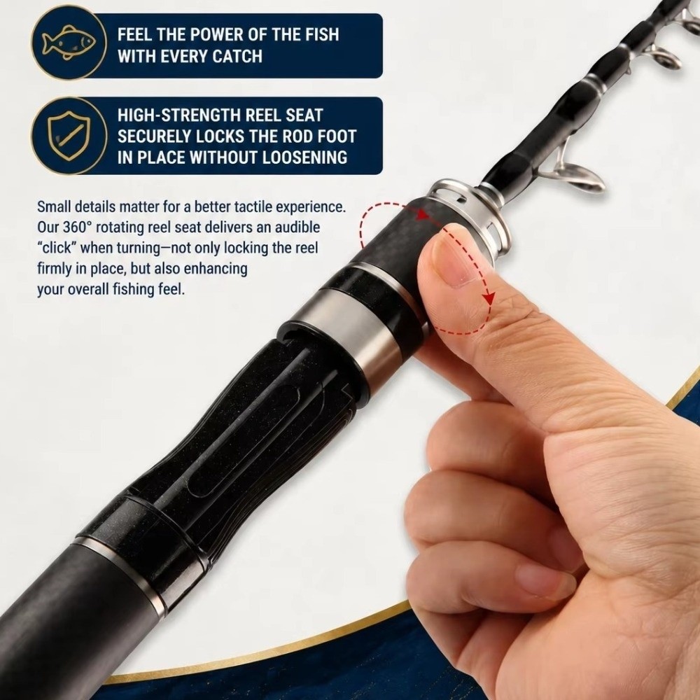 Ultra Short Telescopic Fishing - Ice Fishing Reel review and price