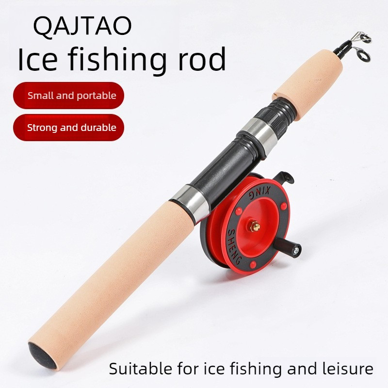 QAJTAO Ice fishing rod 55cm/75 - Ice Fishing Reel review and price