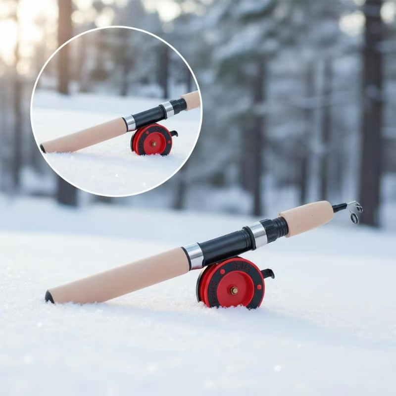 QAJTAO Ice fishing rod 55cm/75 - Ice Fishing Reel review and price